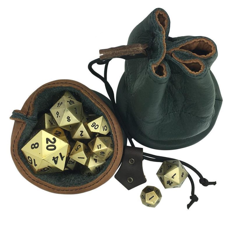 green and brown leather dice bag dice cup transformer leather dice bag ravenswood leather norse foundry dnd dice dd dice tabletop dice luxury dice precision dice dungeons and dragons 2